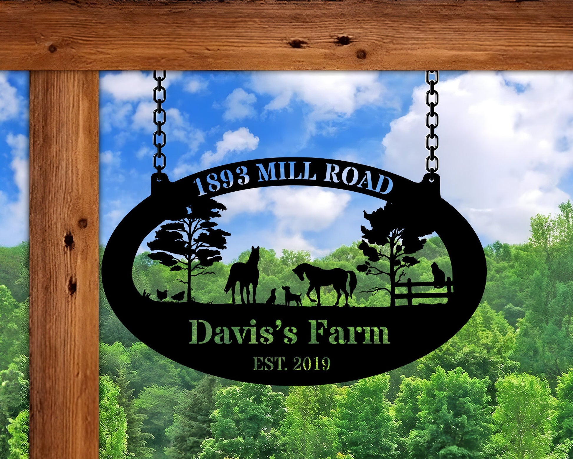 Custom Metal Farm Sign Name Sign, Metal Barn Sign, Large metal name sign, Ranch metal sign,Farm metal sign, Farmhouse Decor, Gift For Farmer