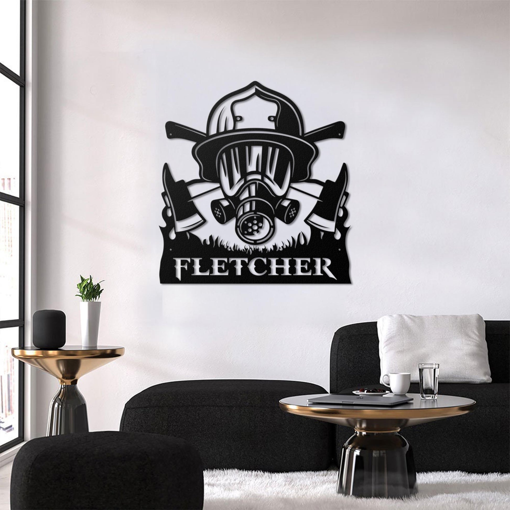 Personalized Business Logo Sign | Personalized Metal Home Wall Sign | Custom Steel Decor | Metal Logo Sign | Logo and Text Metal Wall Sign