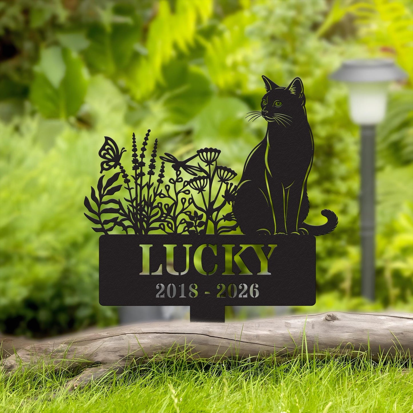 Personalized Pet Memorial for Cat - Custom Metal Sign